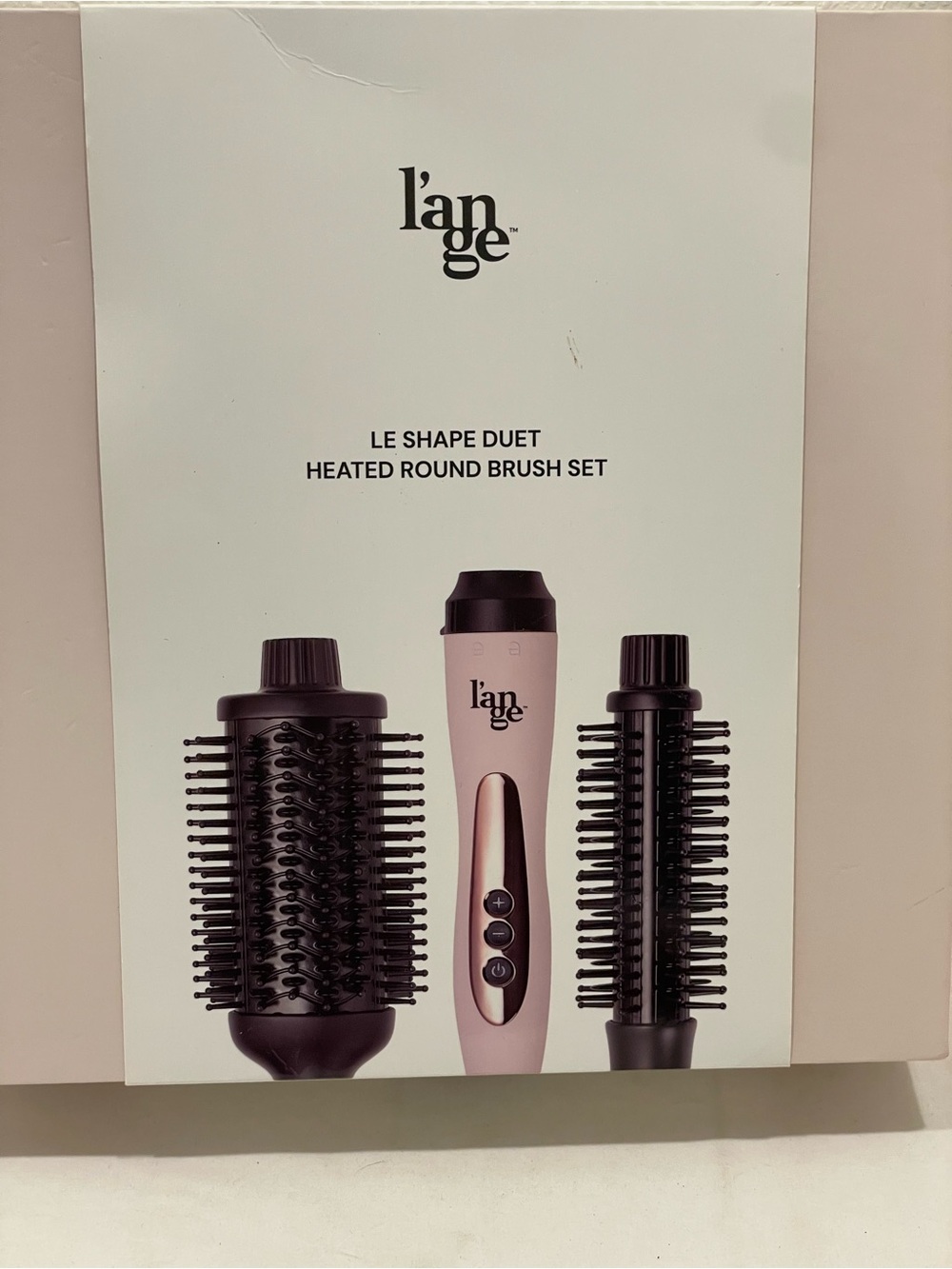 Lange Heated Round Brush Set - Light Pink & Black
